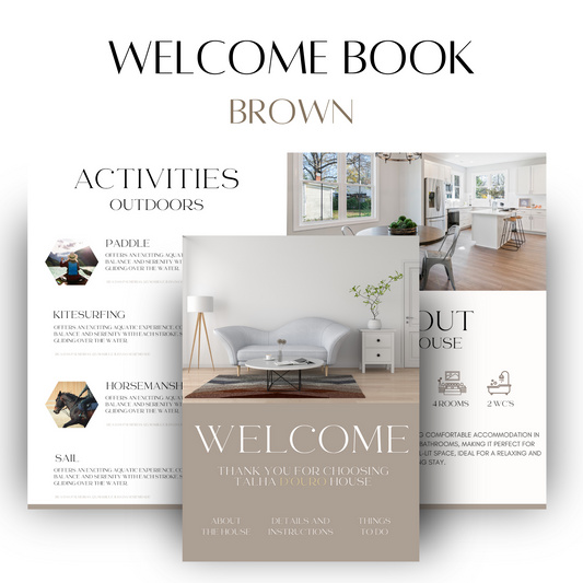 Welcome Book Castanho